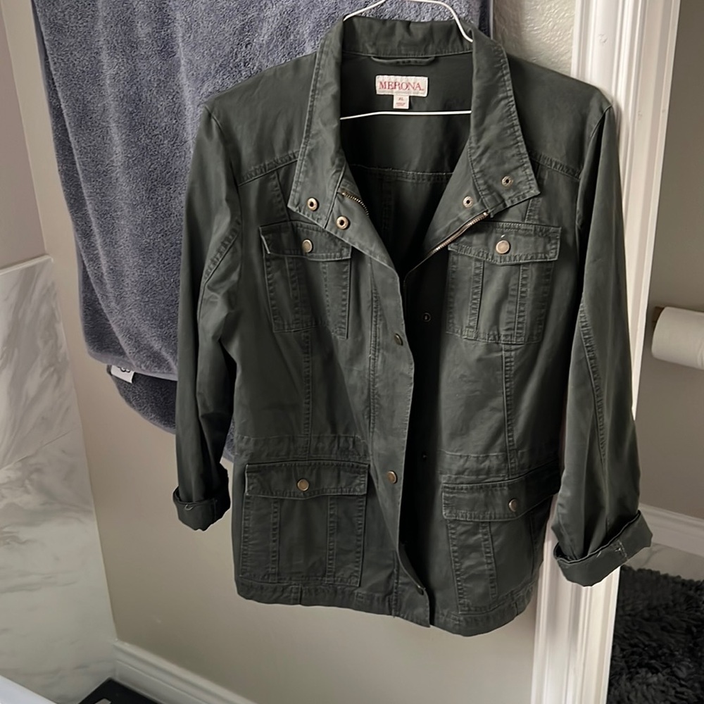 Merona green utility jacket